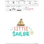 Little Sailor Summer Lettering Embroidery Design Pattern-3