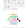 Wave Shades And Babes Summer Lettering Embroidery Design Pattern-3