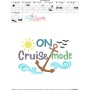 On Cruise Mode Anchor Summer Lettering Embroidery Design Pattern-3