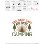 Best Days Are Spent Camping Lettering Embroidery Design Pattern-3