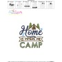 Home Is Where We Camp Lettering Embroidery Design Pattern-3