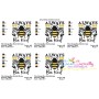 Always Bee Kind Lettering Embroidery Design Pattern-2