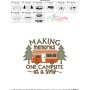 Making Memories One Campsite at a Time Camping Lettering Embroidery Design Pattern-3