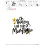 Oh Honey I Am That Mom Bee Lettering Embroidery Design Pattern-3