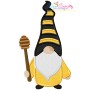 Gnome Honey Dipper Applique Design Pattern-1