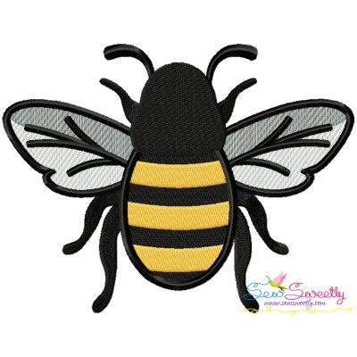 Honey Bee-3 Embroidery Design Pattern-1