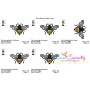 Honey Bee-2 Embroidery Design Pattern-2