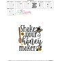 Shake Your Honey Maker Lettering Embroidery Design Pattern-3
