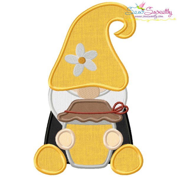 Gnome Honey Pot Applique Design Pattern-1