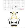 Bee Gnome Applique Design Pattern-3