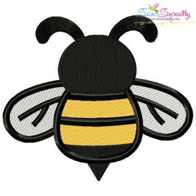 Honey Bee-1 Embroidery Design Pattern-1