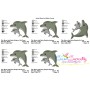 Mom And Baby Dolphin Embroidery Design Pattern-2