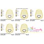 Bee Hive Applique Design Pattern-2
