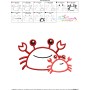Mom And Baby Crab Applique Design Pattern-3