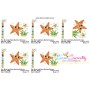 Mom And Baby Starfish Embroidery Design Pattern-2