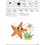 Mom And Baby Starfish Embroidery Design Pattern-3