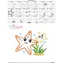 Mom And Baby Starfish Applique Design Pattern-3