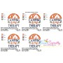Camping Is My Therapy Lettering Embroidery Design Pattern-2