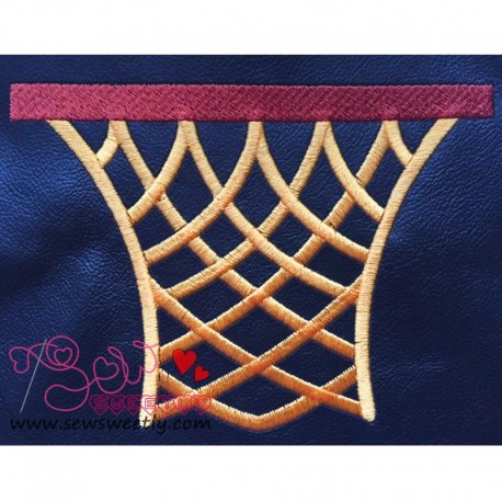Basketball Net Embroidery Design Pattern-1