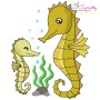 Mother's Day Under The Sea Embroidery Design Bundle-11