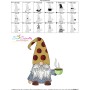 Gnome With Coffee-4 Embroidery Design Pattern-3