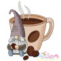 Gnomes With Coffee Embroidery Design Bundle-2