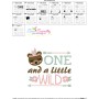 One And a Little Wild 1st Birthday Embroidery Design Pattern-3