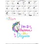I am a Unicorn In Disguise Lettering Embroidery Design Pattern-3