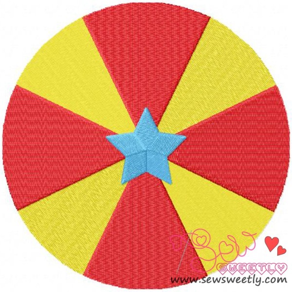 Circus Ball Embroidery Design Pattern-1