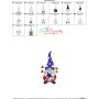 4th of July Patriotic Gnome Star Embroidery Design Pattern-2