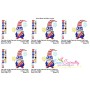 4th of July Patriotic Gnome Rocket Fireworks Embroidery Design Pattern-3