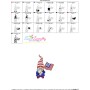 4th of July Patriotic Gnome Flag Embroidery Design Pattern-2