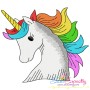 Unicorn Head-2 Embroidery Design Pattern-1