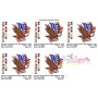 4th of July Patriotic Bald Eagle Flag-1 Embroidery Design Pattern-3