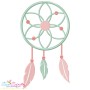 Boho Dream Catcher Embroidery Design Pattern-1