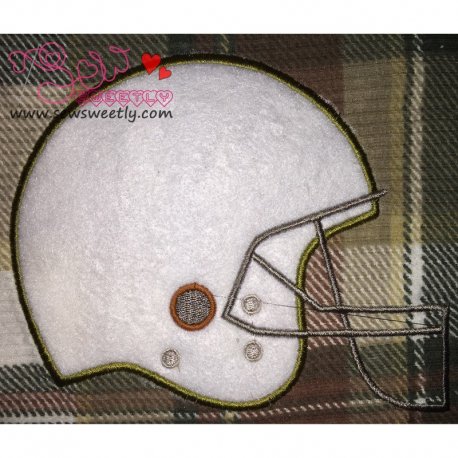 Football Helmet Applique Design Pattern-1
