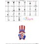4th of July Patriotic Gnome Heart Flag Embroidery Design Pattern-2