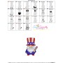 4th of July Patriotic Gnome Rocket Hat Embroidery Design Pattern-2