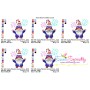 4th of July Patriotic Gnome Fireworks Embroidery Design Pattern-3