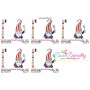 4th of July Patriotic Gnome With Magic Wand Embroidery Design Pattern-3