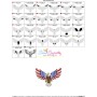 4th of July Patriotic Bald Eagle Flag-7 Embroidery Design Pattern-2