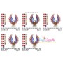 4th of July Patriotic Bald Eagle Flag-5 Embroidery Design Pattern-3