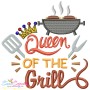 Grill And Barbeque Lettering Embroidery Design Bundle-7