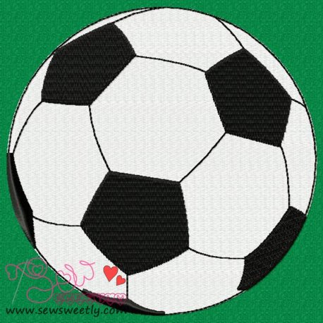 Soccer Ball Embroidery Design Pattern-1