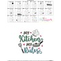 My Kitchen My Rules Lettering Embroidery Design Pattern-3