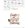 Count The Memories Not The Calories Kitchen Lettering Embroidery Design Pattern-3