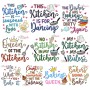 Kitchen And Baking Lettering Embroidery Design Bundle-1