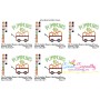 Pumpkins Wagon-2 Lettering Applique Design Pattern-2