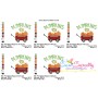 Pumpkins Wagon-2 Lettering Embroidery Design Pattern-2