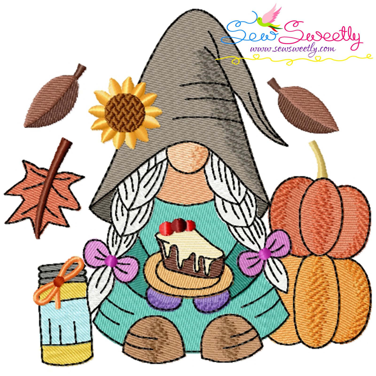 Fall Gnome Embroidery Fall Gnome Embroidery